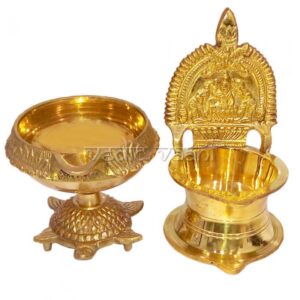 Brass laxmi diya 4”