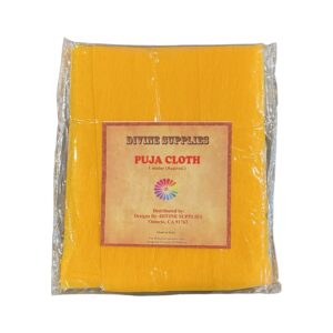Pooja cloth yellow 36”