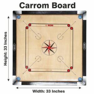 carrom 33'' with 24 wooden coins