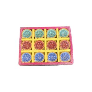 Clay diya 12pc set