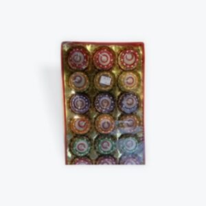 Fancy matki diya with wax set of 18