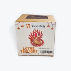 Standing lotus tealight holder