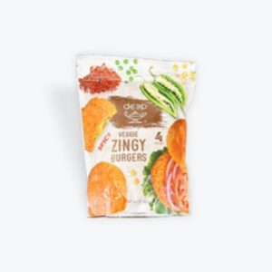Deep spicy veggie zingy burger 4pc